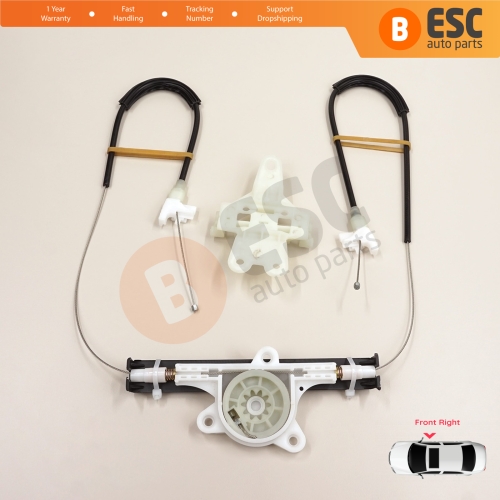 Window Regulator Repair Kit Front Right for Nissan Terrano 2 R20 Serena 1 C23 Vito W638 Maverick UDS UNS 807000F010