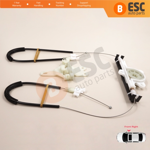 Window Regulator Repair Kit Front Right for Nissan Terrano 2 R20 Serena 1 C23 Vito W638 Maverick UDS UNS 807000F010