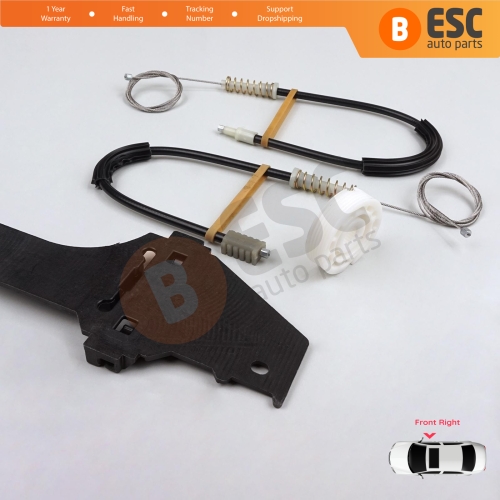 Power Window Regulator Repair Set Front Right Door for Peugeot 307 3A/C 3E 3H 2001-2008 4/5 Door 9634456880