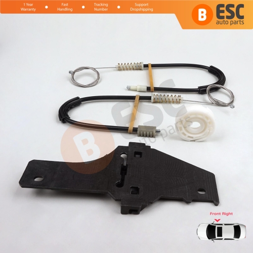 Power Window Regulator Repair Set Front Right Door for Peugeot 307 3A/C 3E 3H 2001-2008 4/5 Door 9634456880
