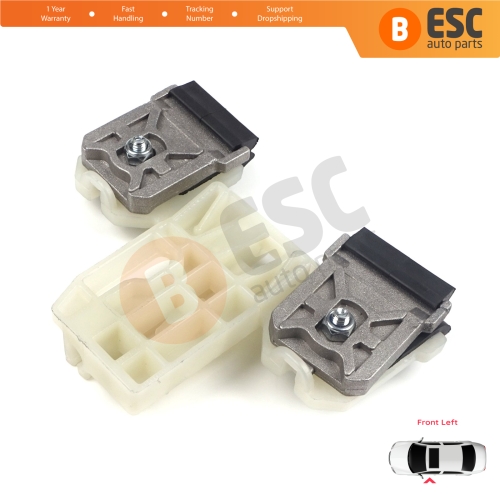 Window Regulator Repair Clips Front Left for Skoda Fabia MK2 5J MG 542 545 2006-2014 5-Door 5J1837401