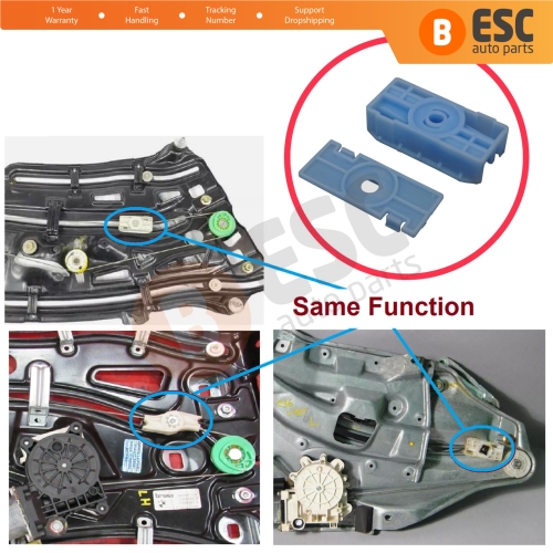 Window Regulator Repair Clips Rear Windows for Jaguar Audi Volvo BMW Porsche Mercedes Convertible