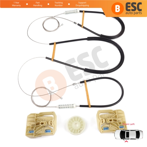 Power Window Regulator Repair Set Front Left for Audi A4 S4 B8 8K 8KH 8K5 8K2 2008-2015 4/5 Door 8K0837461