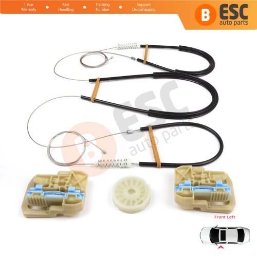 Power Window Regulator Repair Set Front Left for Audi A4 S4 B8 8K 8KH 8K5 8K2 2008-2015 4/5 Door 8K0837461