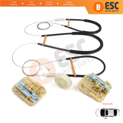 Power Window Regulator Repair Set Front Left for Audi A4 S4 B8 8K 8KH 8K5 8K2 2008-2015 4/5 Door 8K0837461