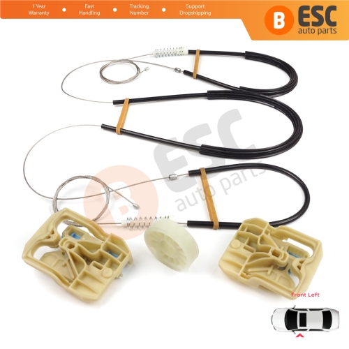 Power Window Regulator Repair Set Front Left for Audi A4 S4 B8 8K 8KH 8K5 8K2 2008-2015 4/5 Door 8K0837461