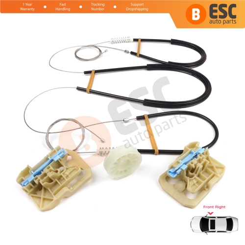 Power Window Regulator Repair Set Front Right for Audi A4 S4 B8 8K 8KH 8K5 8K2 2008-2015 4/5 Door 8K0837462