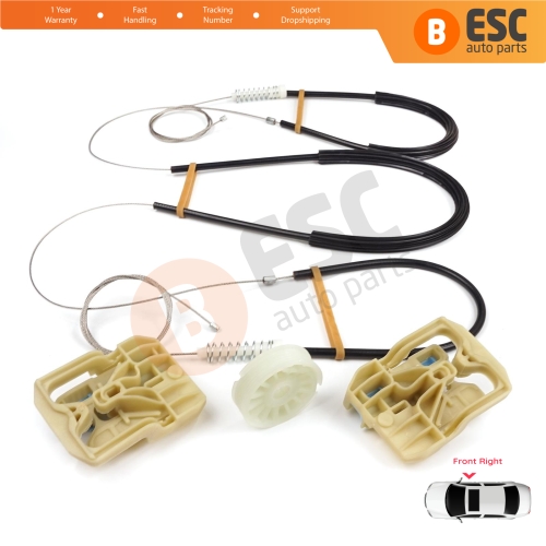 Power Window Regulator Repair Set Front Right for Audi A4 S4 B8 8K 8KH 8K5 8K2 2008-2015 4/5 Door 8K0837462