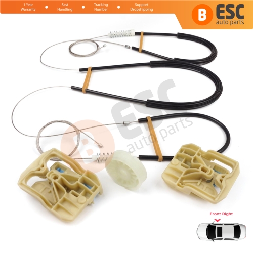 Power Window Regulator Repair Set Front Right for Audi A4 S4 B8 8K 8KH 8K5 8K2 2008-2015 4/5 Door 8K0837462