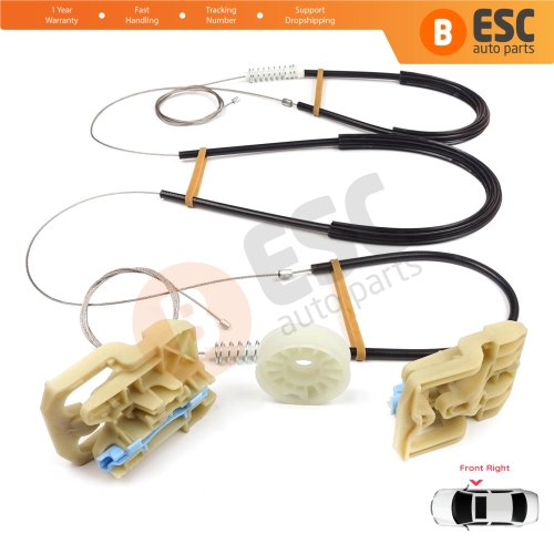 Power Window Regulator Repair Set Front Right for Audi A4 S4 B8 8K 8KH 8K5 8K2 2008-2015 4/5 Door 8K0837462