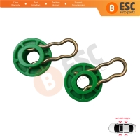 Scissors Style Window Regulator Sliding Pivot Guide Roller Clips Set for Saab 9-3 9-5 MK1 900 MK2 Volvo 740 850 940 960 S70 S90 V70 V90 XC70 MK1 4493433