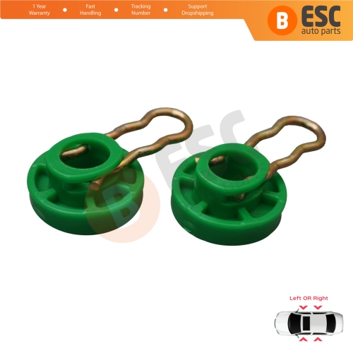 Scissors Style Window Regulator Sliding Pivot Guide Roller Clips Set for Saab 9-3 9-5 MK1 900 MK2 Volvo 740 850 940 960 S70 S90 V70 V90 XC70 MK1 4493433