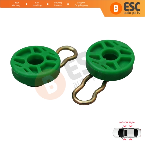 Scissors Style Window Regulator Sliding Pivot Guide Roller Clips Set for Saab 9-3 9-5 MK1 900 MK2 Volvo 740 850 940 960 S70 S90 V70 V90 XC70 MK1 4493433