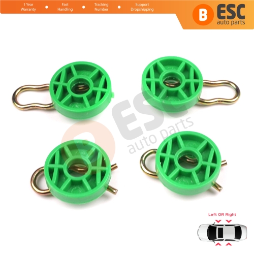 Scissors Style Window Regulator Sliding Pivot Guide Roller Clips Set for Saab 9-3 9-5 MK1 900 MK2 Volvo 740 850 940 960 S70 S90 V70 V90 XC70 MK1 4493433