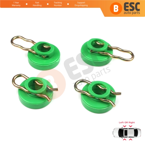 Scissors Style Window Regulator Sliding Pivot Guide Roller Clips Set for Saab 9-3 9-5 MK1 900 MK2 Volvo 740 850 940 960 S70 S90 V70 V90 XC70 MK1 4493433