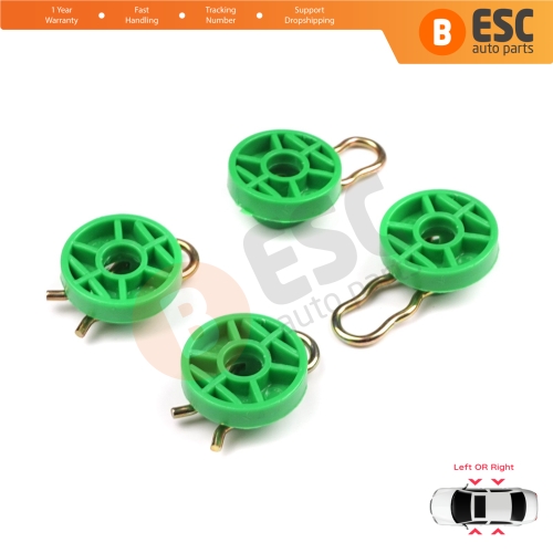 Scissors Style Window Regulator Sliding Pivot Guide Roller Clips Set for Saab 9-3 9-5 MK1 900 MK2 Volvo 740 850 940 960 S70 S90 V70 V90 XC70 MK1 4493433