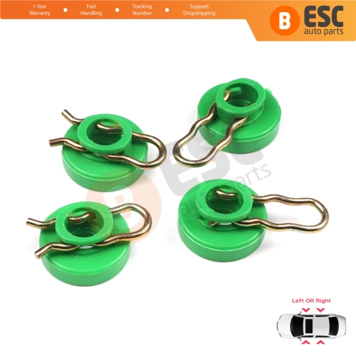 Scissors Style Window Regulator Sliding Pivot Guide Roller Clips Set for Saab 9-3 9-5 MK1 900 MK2 Volvo 740 850 940 960 S70 S90 V70 V90 XC70 MK1 4493433