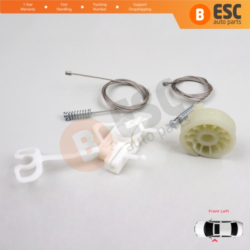 Window Regulator Repair Kit Front Left for Fiat Abarth Punto Grande Evo MK3 199 2005-2024 3/5-Door 51723316