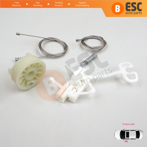 Window Regulator Repair Kit Front Left for Fiat Abarth Punto Grande Evo MK3 199 2005-2024 3/5-Door 51723316