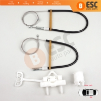 Manual Window Regulator Repair Kit Rear Left for Fiat Abarth Punto Grande Evo MK3 199 2005-2024 51723324