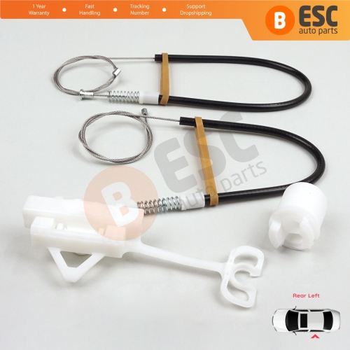 Manual Window Regulator Repair Kit Rear Left for Fiat Abarth Punto Grande Evo MK3 199 2005-2024 51723324