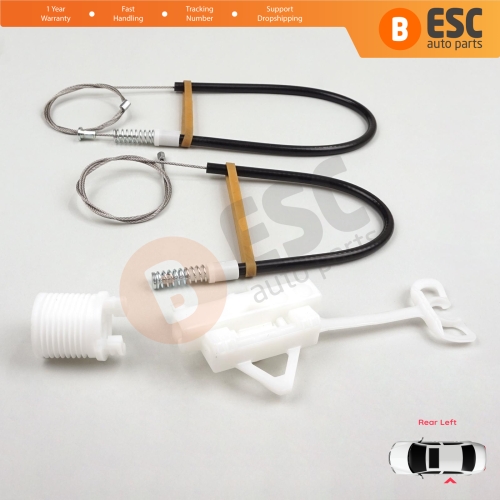 Manual Window Regulator Repair Kit Rear Left for Fiat Abarth Punto Grande Evo MK3 199 2005-2024 51723324