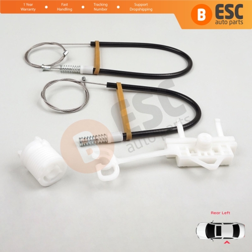 Manual Window Regulator Repair Kit Rear Left for Fiat Abarth Punto Grande Evo MK3 199 2005-2024 51723324