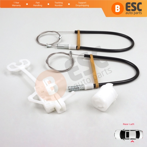 Manual Window Regulator Repair Kit Rear Left for Fiat Abarth Punto Grande Evo MK3 199 2005-2024 51723324