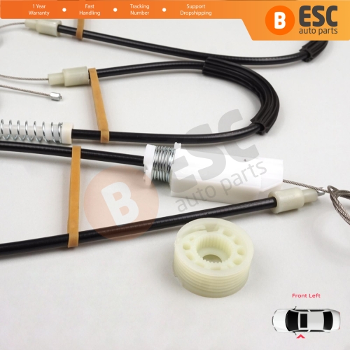 Window Regulator Repair Kit Left for Mercedes SL Class R230 2001-2012 2-Door Convertible Roadster A2307200346