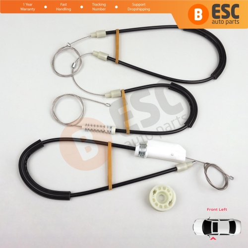 Window Regulator Repair Kit Left for Mercedes SL Class R230 2001-2012 2-Door Convertible Roadster A2307200346