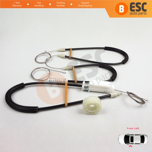 Window Regulator Repair Kit Left for Mercedes SL Class R230 2001-2012 2-Door Convertible Roadster A2307200346