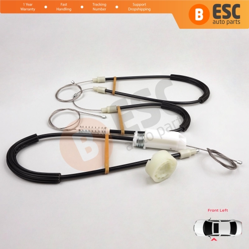 Window Regulator Repair Kit Left for Mercedes SL Class R230 2001-2012 2-Door Convertible Roadster A2307200346