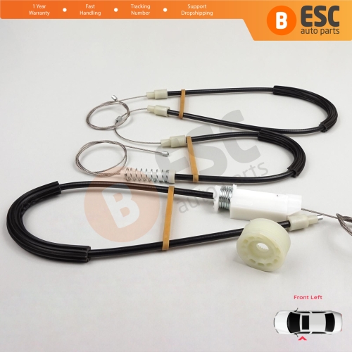 Window Regulator Repair Kit Left for Mercedes SL Class R230 2001-2012 2-Door Convertible Roadster A2307200346