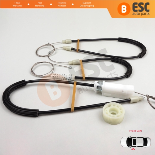 Window Regulator Repair Kit Left for Mercedes SL Class R230 2001-2012 2-Door Convertible Roadster A2307200346