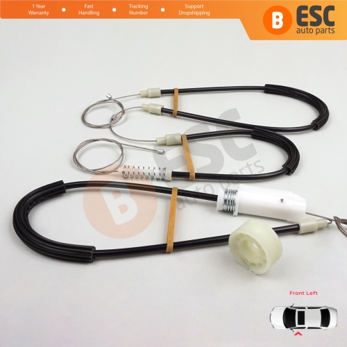 Window Regulator Repair Kit Left for Mercedes SL Class R230 2001-2012 2-Door Convertible Roadster A2307200346