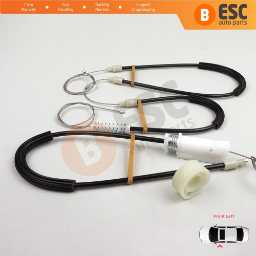 Window Regulator Repair Kit Left for Mercedes SL Class R230 2001-2012 2-Door Convertible Roadster A2307200346