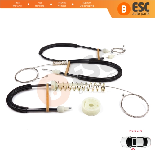 Window Regulator Repair Kit Front Left for BMW 6 Series F06 Gran Coupe 2011-2018 51337268797