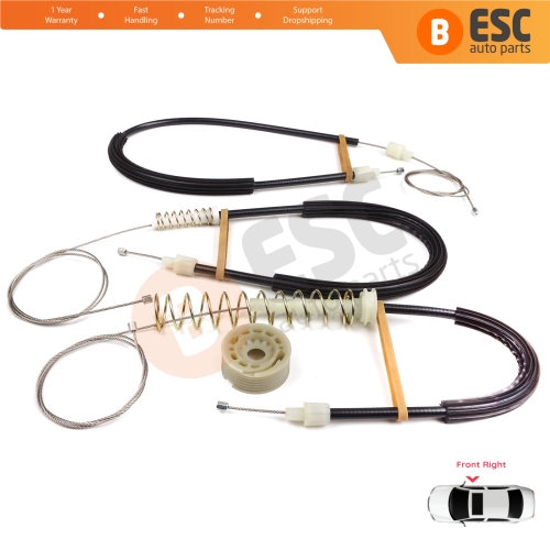 Window Regulator Repair Kit Front Right for BMW 6 Series F06 Gran Coupe 2011-2018 51337268798