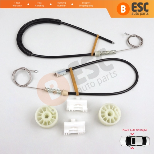 Window Regulator Repair Kit Front Left or Right for Citroen Saxo S0 S1 1996-2003 5-Door 9221H2 9222H4