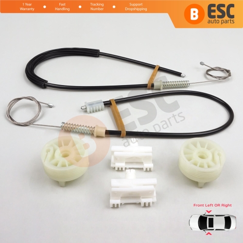 Window Regulator Repair Kit Front Left or Right for Citroen Saxo S0 S1 1996-2003 5-Door 9221H2 9222H4