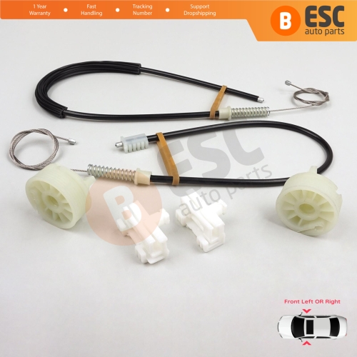 Window Regulator Repair Kit Front Left or Right for Citroen Saxo S0 S1 1996-2003 5-Door 9221H2 9222H4