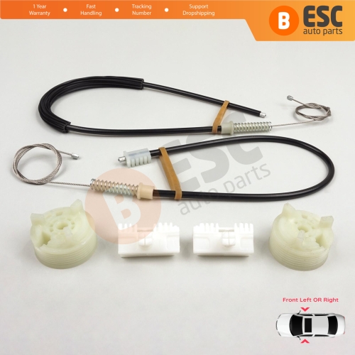 Window Regulator Repair Kit Front Left or Right for Citroen Saxo S0 S1 1996-2003 5-Door 9221H2 9222H4