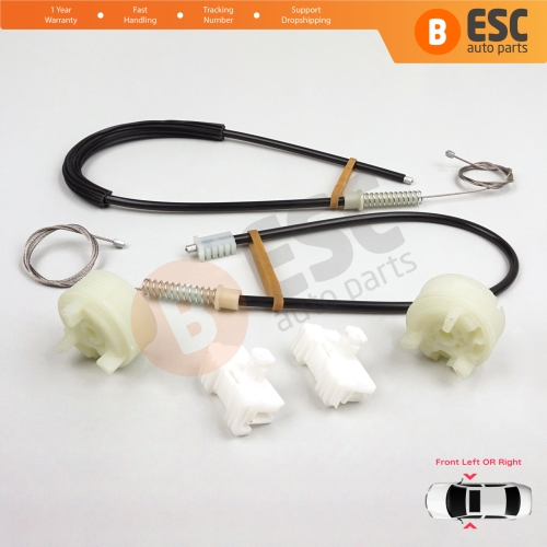 Window Regulator Repair Kit Front Left or Right for Citroen Saxo S0 S1 1996-2003 5-Door 9221H2 9222H4