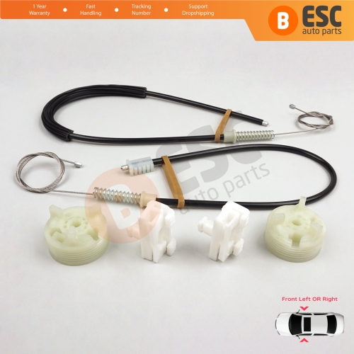 Window Regulator Repair Kit Front Left or Right for Citroen Saxo S0 S1 1996-2003 5-Door 9221H2 9222H4