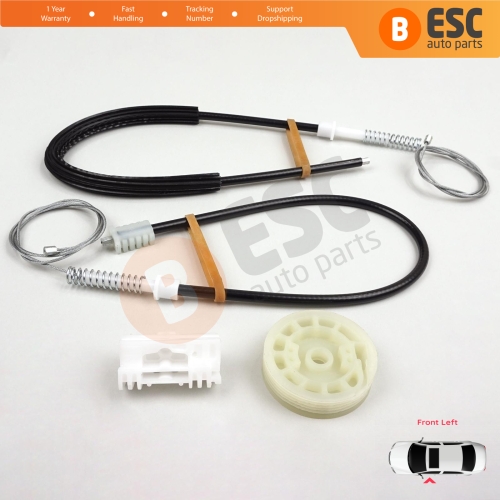 Window Regulator Repair Kit Front Left for Peugeot 106 MK1 MK2 1A 1C 1S 1991-2005 5-Door 9221H1