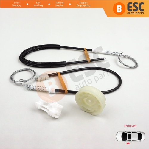 Window Regulator Repair Kit Front Left for Peugeot 106 MK1 MK2 1A 1C 1S 1991-2005 5-Door 9221H1