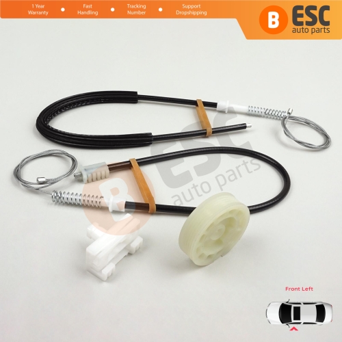 Window Regulator Repair Kit Front Left for Peugeot 106 MK1 MK2 1A 1C 1S 1991-2005 5-Door 9221H1