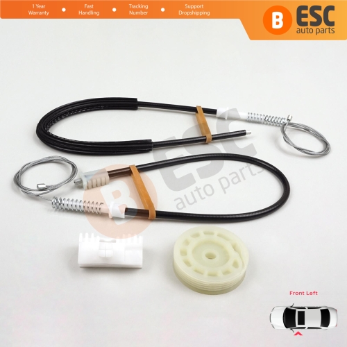 Window Regulator Repair Kit Front Left for Peugeot 106 MK1 MK2 1A 1C 1S 1991-2005 5-Door 9221H1