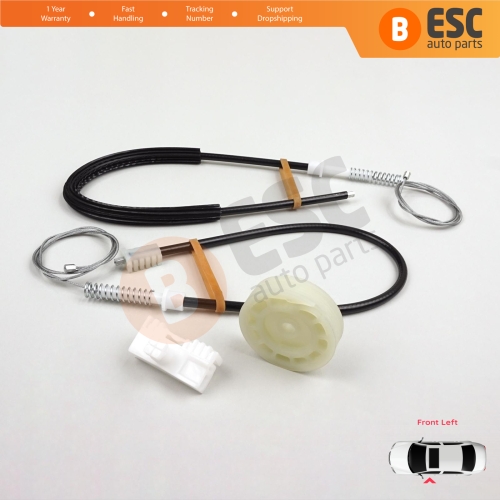 Window Regulator Repair Kit Front Left for Peugeot 106 MK1 MK2 1A 1C 1S 1991-2005 5-Door 9221H1