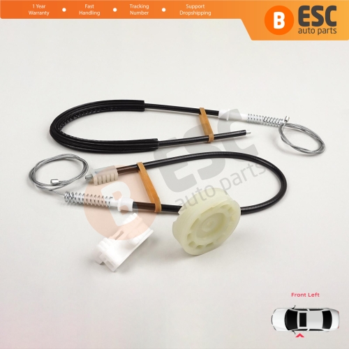 Window Regulator Repair Kit Front Left for Peugeot 106 MK1 MK2 1A 1C 1S 1991-2005 5-Door 9221H1